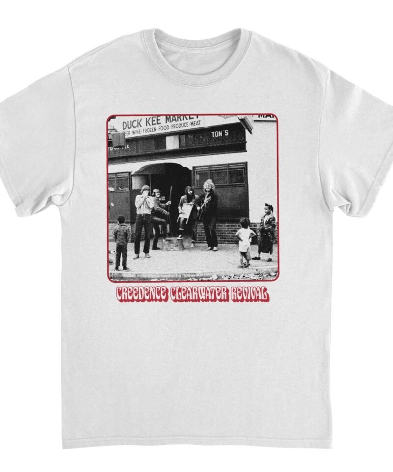 Creedence Clearwater Revival CCR Market Band Photo White T-Shirt