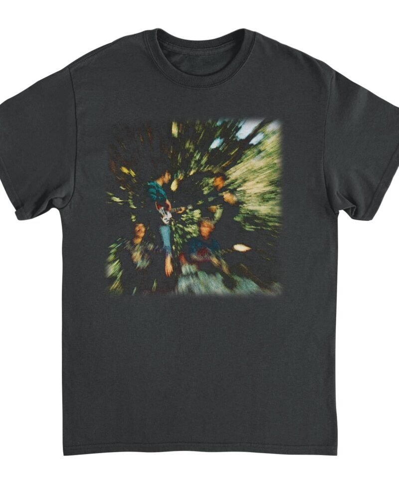 Creedence Clearwater Revival Zoom Blur Band Black T-Shirt