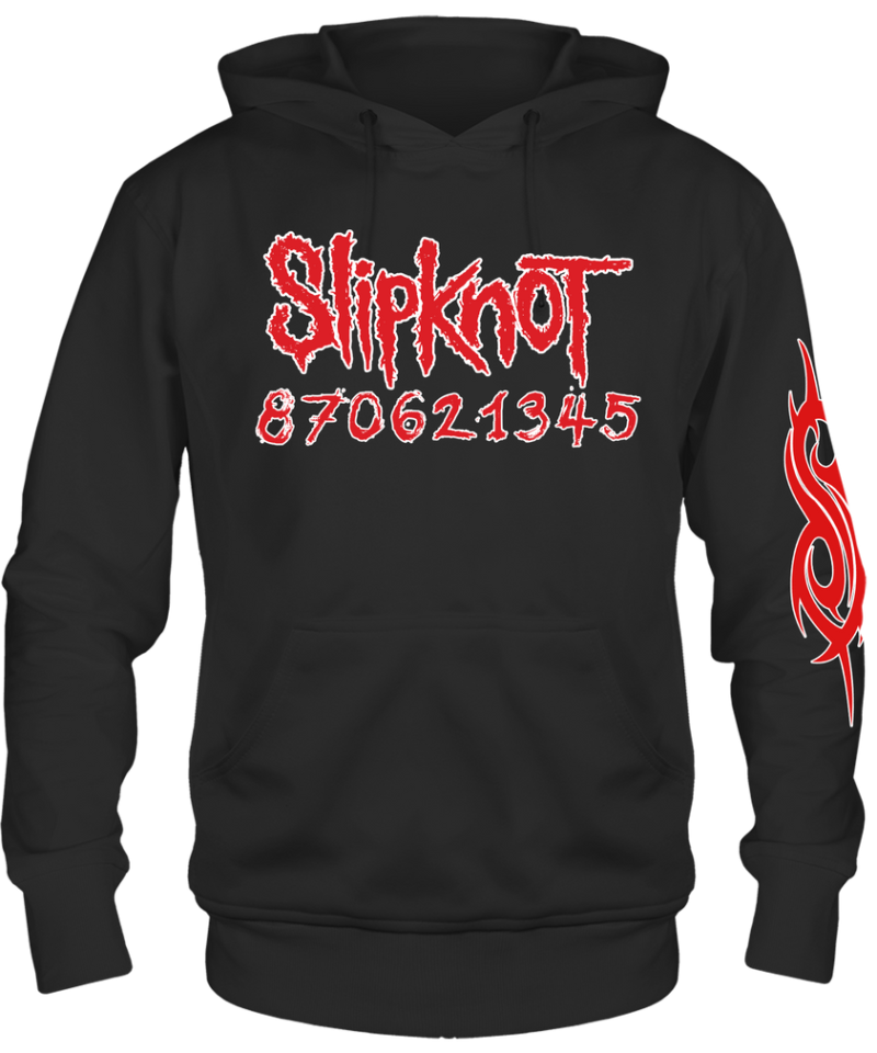 Slipknot Barcode Front and Back Print Hoodie