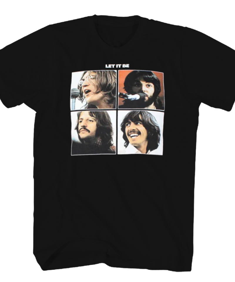 Beatles Let It Be Black T-Shirt