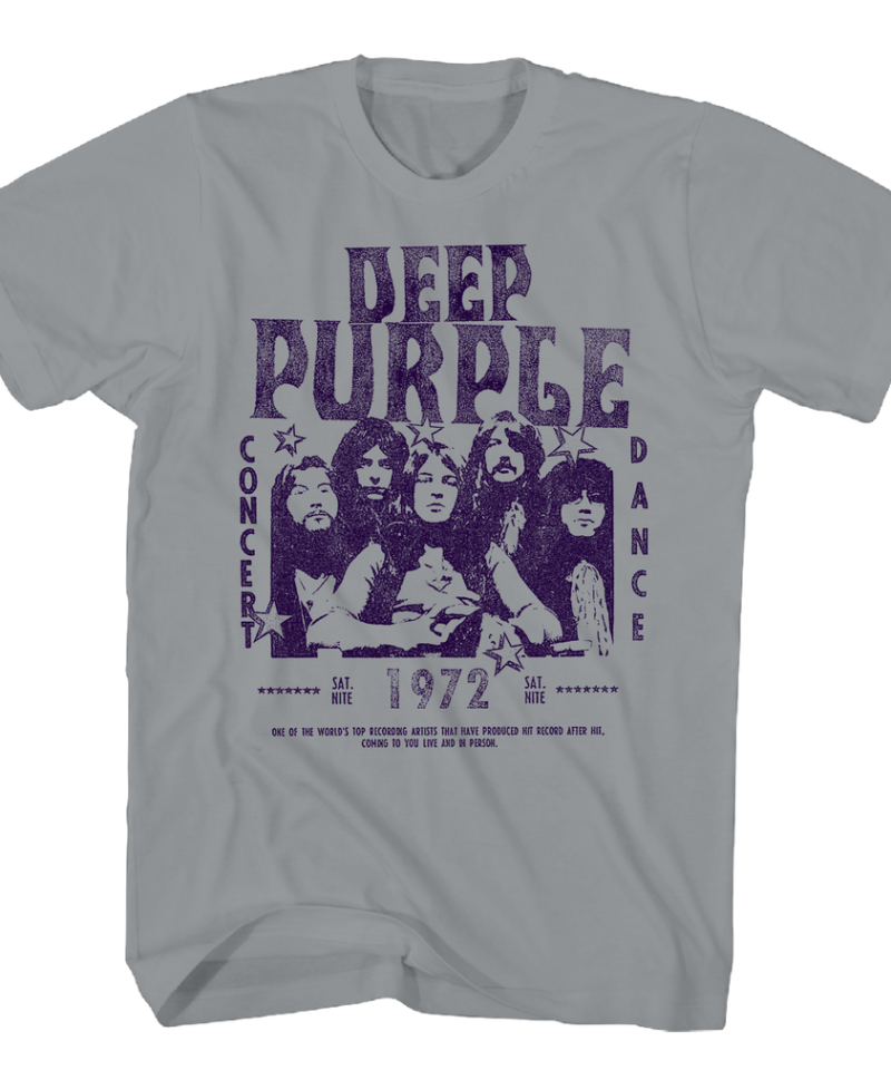 Deep Purple Grey Concert 72 T-Shirt