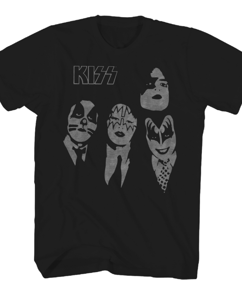 KISS Dressed to Kill Faces Black T-Shirt