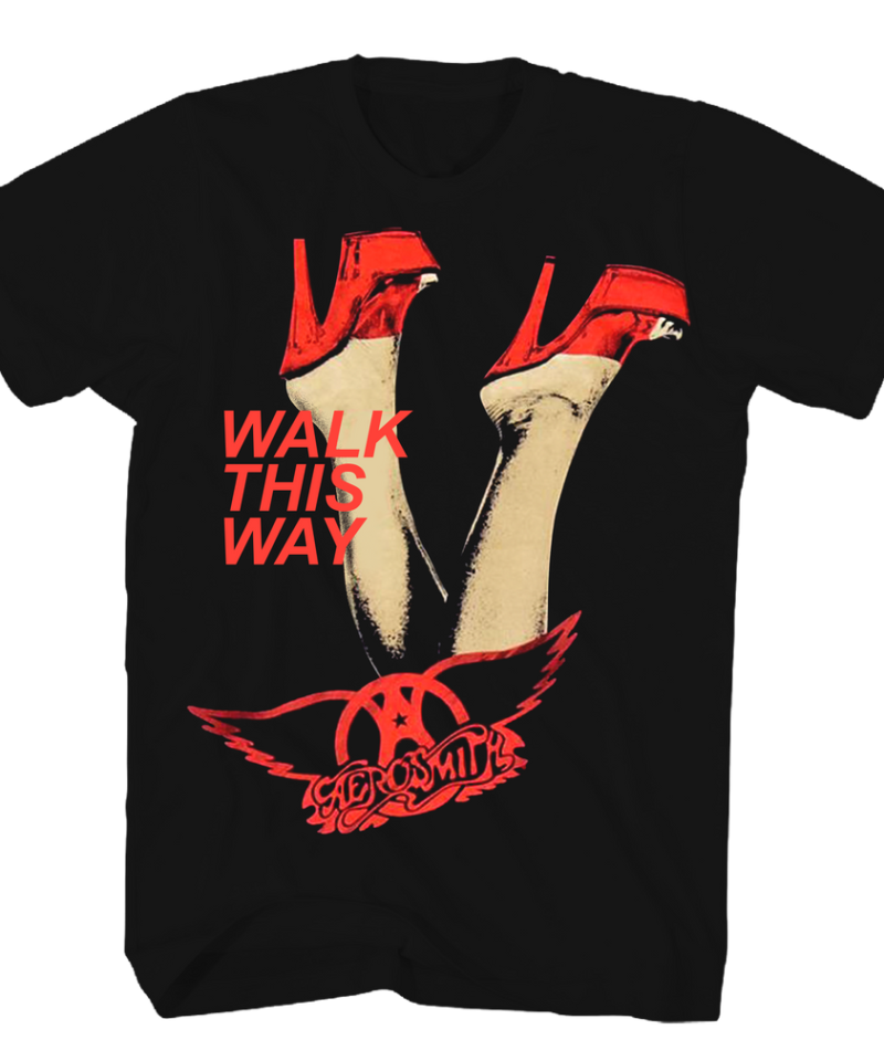 Aerosmith Walk this Way Black T-Shirt