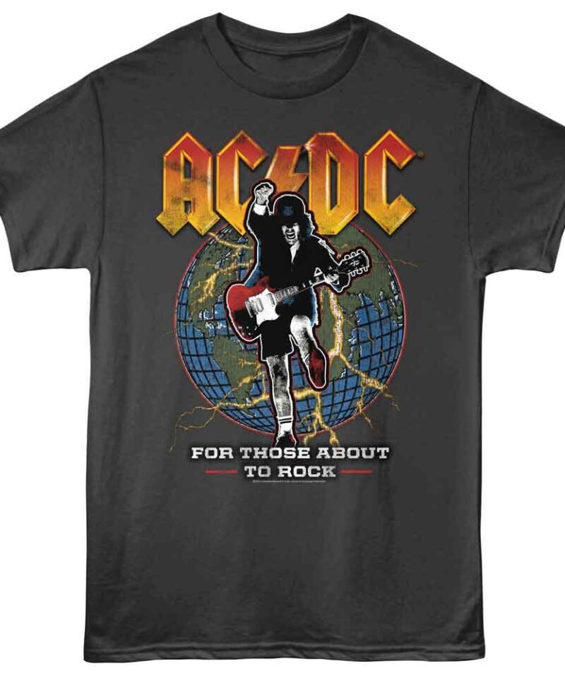 AC/DC Globe Wings Smoke T-Shirt