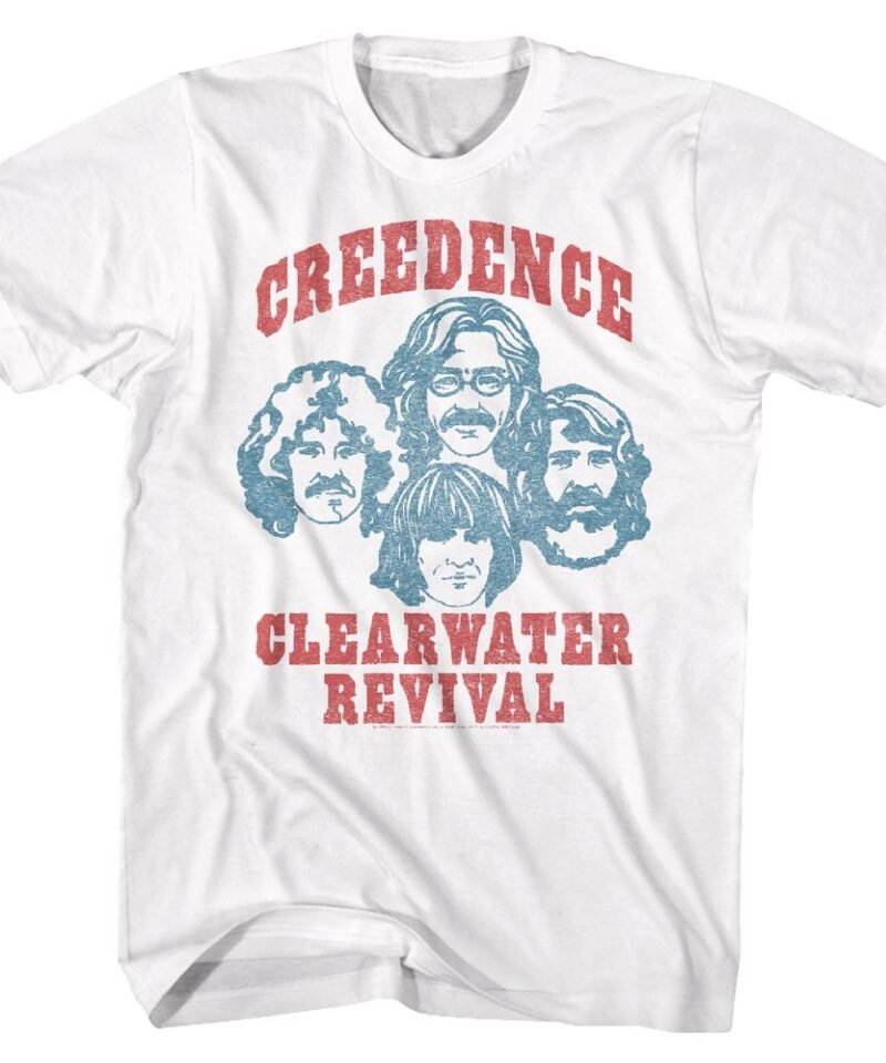 Creedence Clearwater Revival Band White T-Shirt
