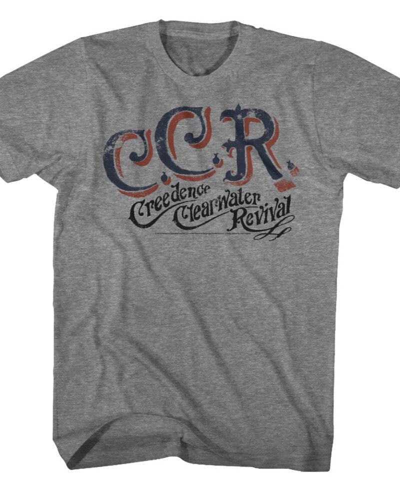 Creedence Clearwater Revival CCR Graphite Heather T-Shirt
