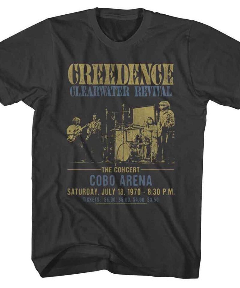 Creedence Clearwater Revival Cobo Arena Smoke T-Shirt