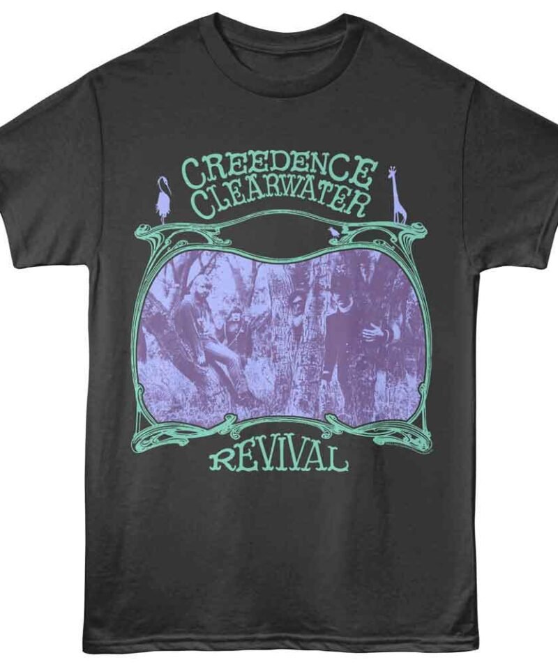 Creedence Clearwater Revival CCR Woods Photo Smoke T-Shirt