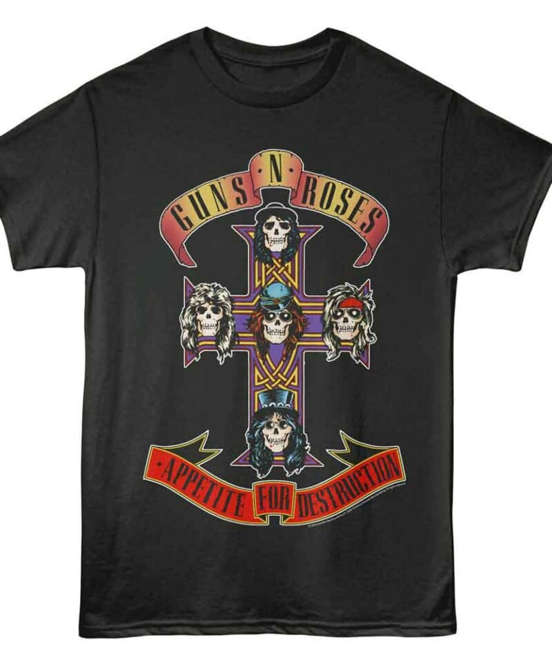 Guns n Roses GNR Appetite for Destruction Smoke T-shirt