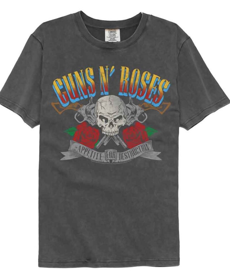 Guns n Roses GNR AFD Pistols and Skull Pepper T-shirt