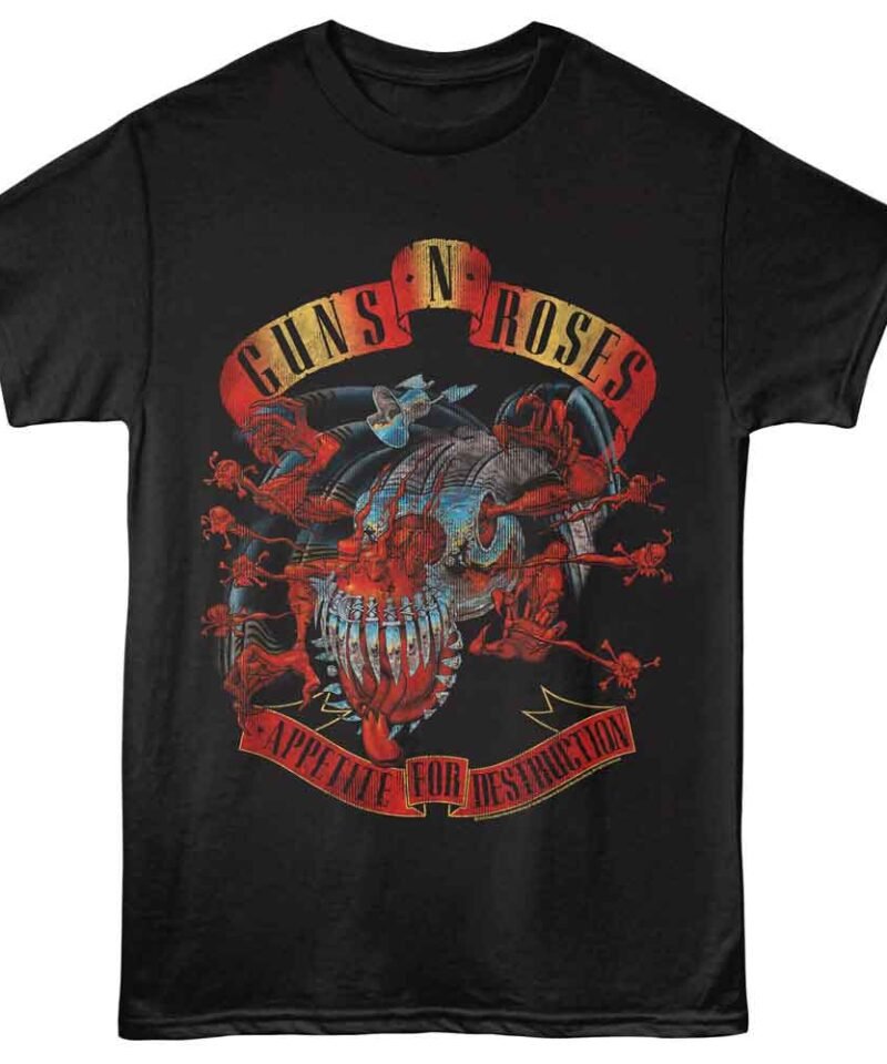 Guns n Roses GNR Monster Appetite Black T-shirt