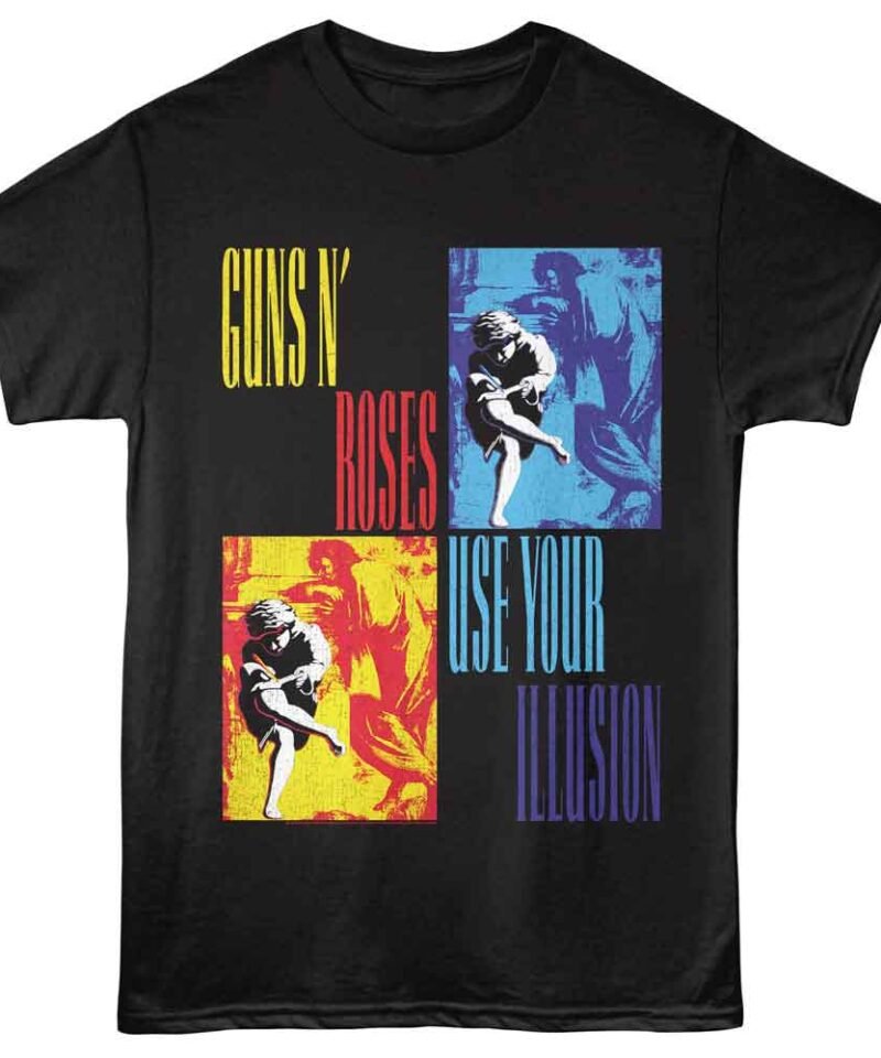 Guns n Roses GNR Use Your Illusion Black T-shirt
