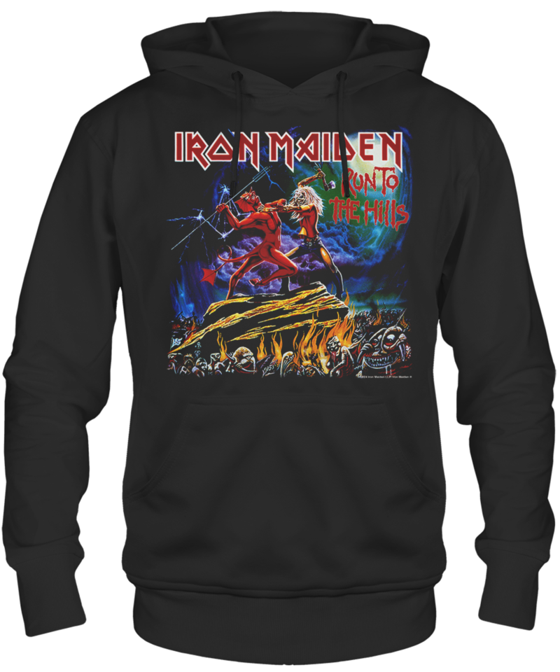 Iron Maiden Run to Hills F/B Print Hoodie