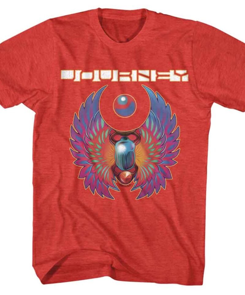 Journey Scarab and Orb Red Heather T-Shirt