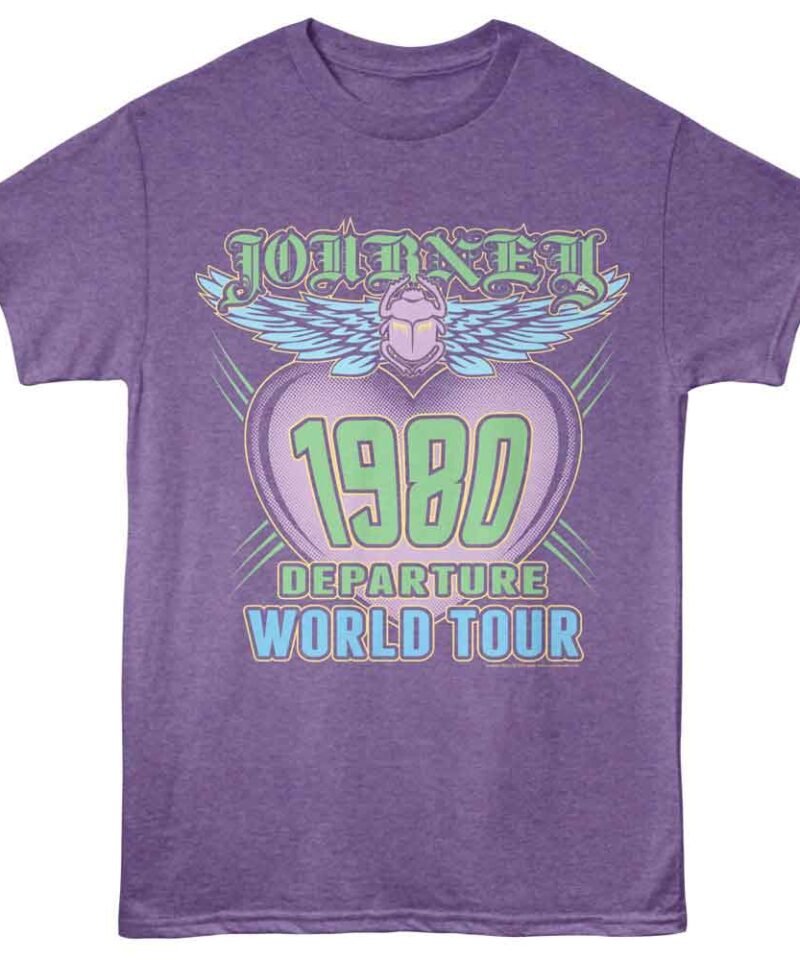 Journey Departure World Tour Purple Heather T-Shirt