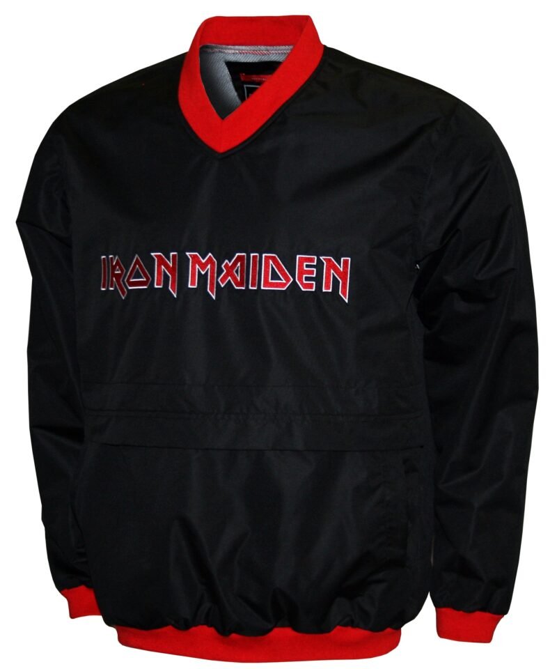 Iron Maiden Logo Front and Back Print Windshell Jacket
