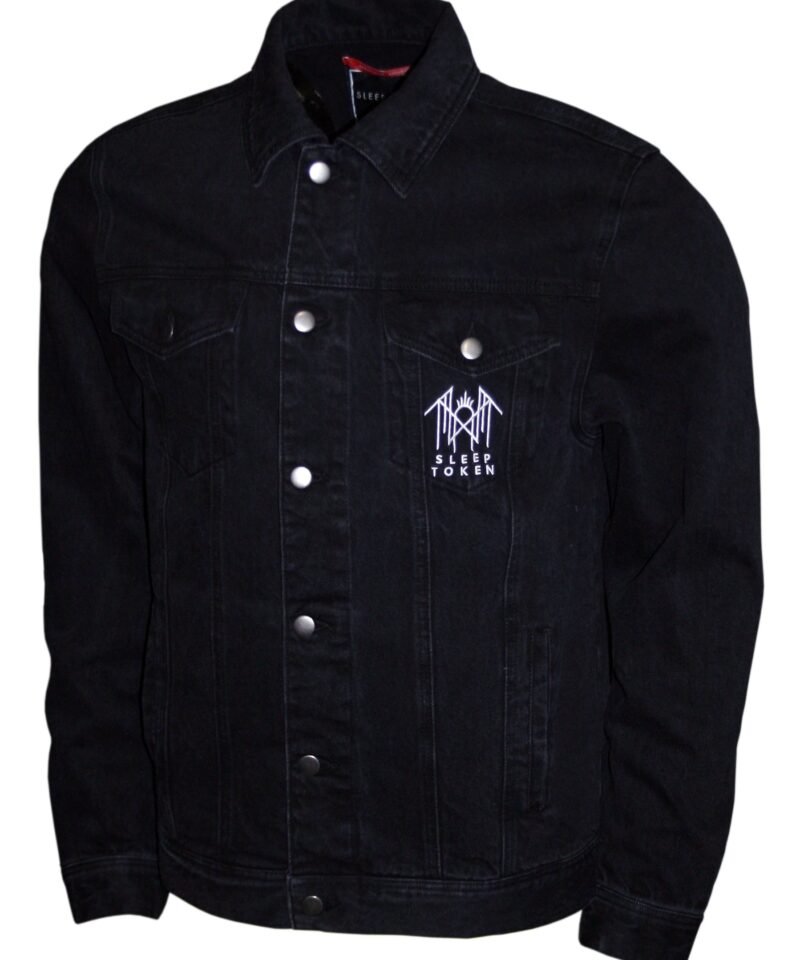 Sleep Token Emblem and Chenille Logo Denim Jacket