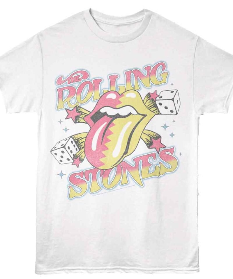 Rolling Stones Dice and Stars White T-shirt