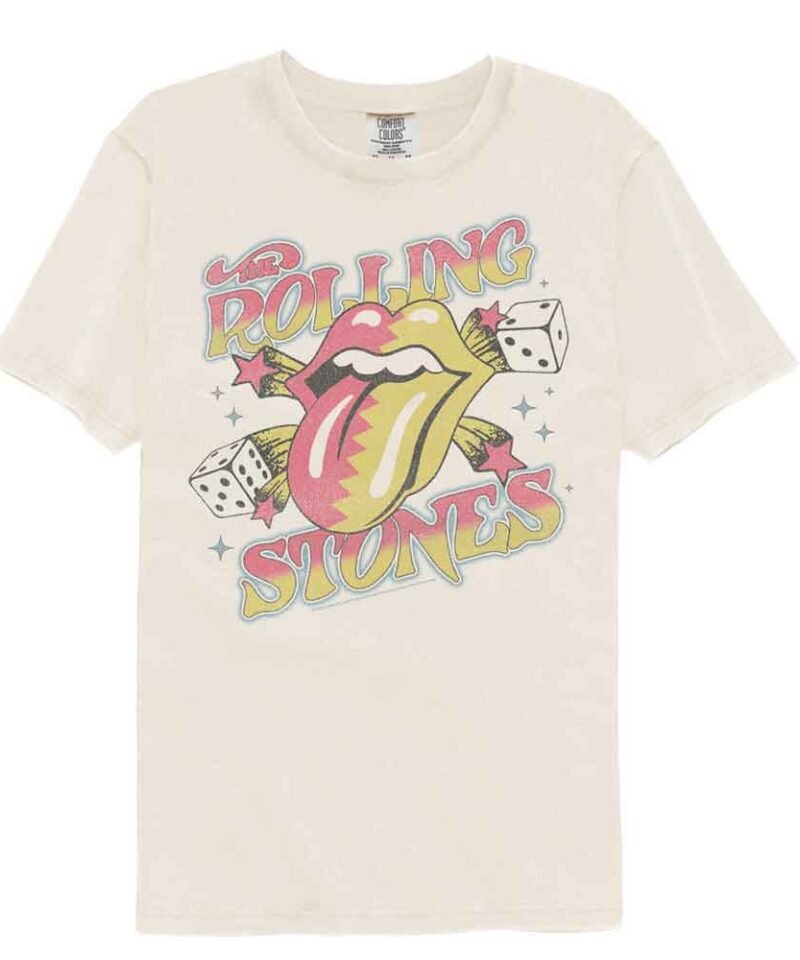 Rolling Stones Dice and Stars Ivory Premium Comfort Colors T-shirt