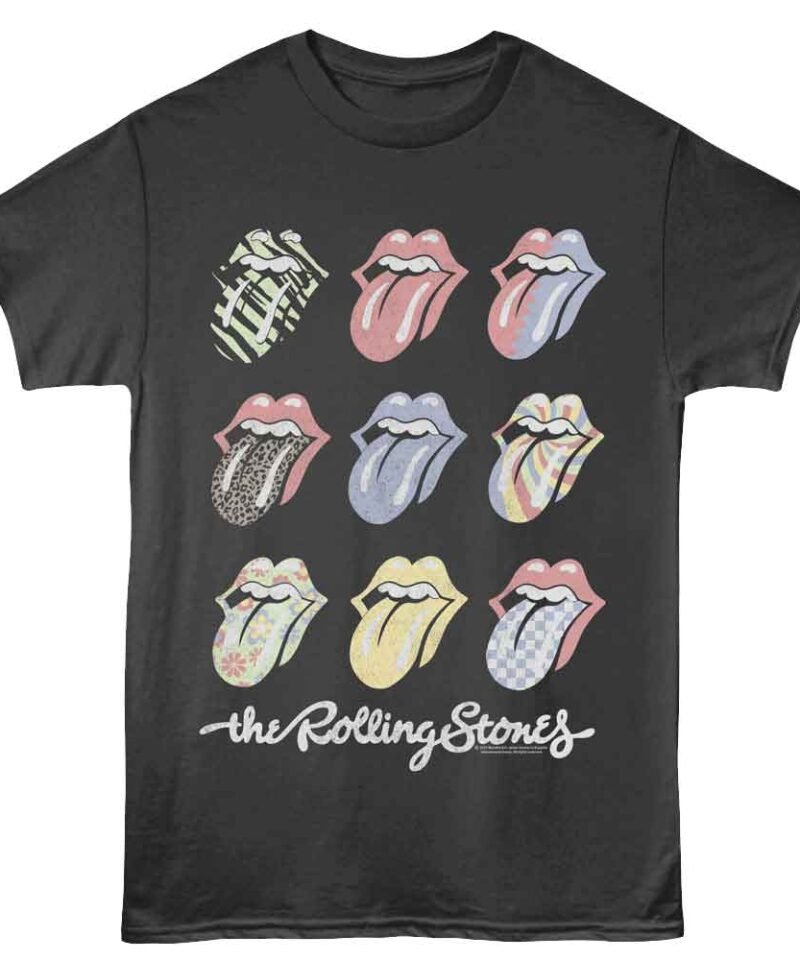 Rolling Stones Multi Color Tongues Smoke T-shirt