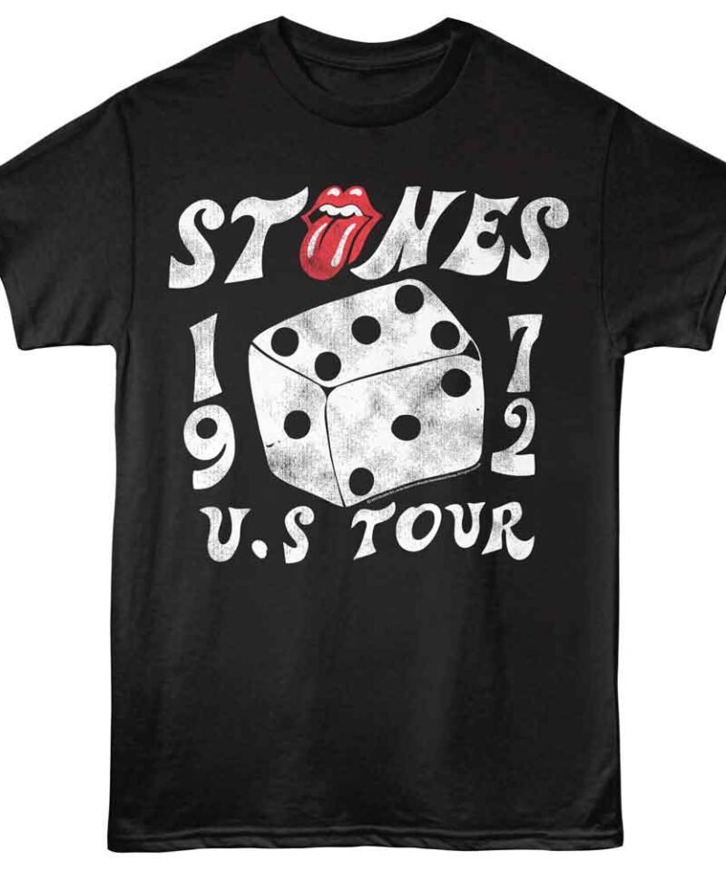 Rolling Stones World Tour 72 Black T-shirt