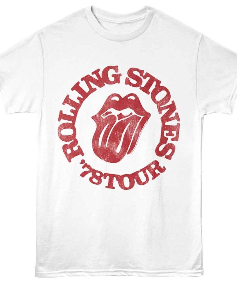 Rolling Stones Tour 78 White T-shirt