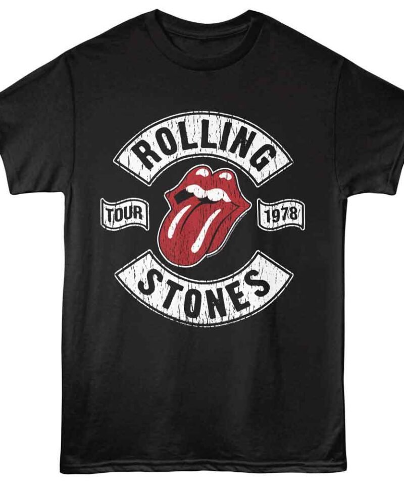 Rolling Stones Tour 78 Black T-shirt