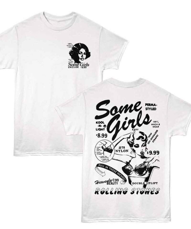 Rolling Stones Some Girls 78 Catalog White T-Shirt