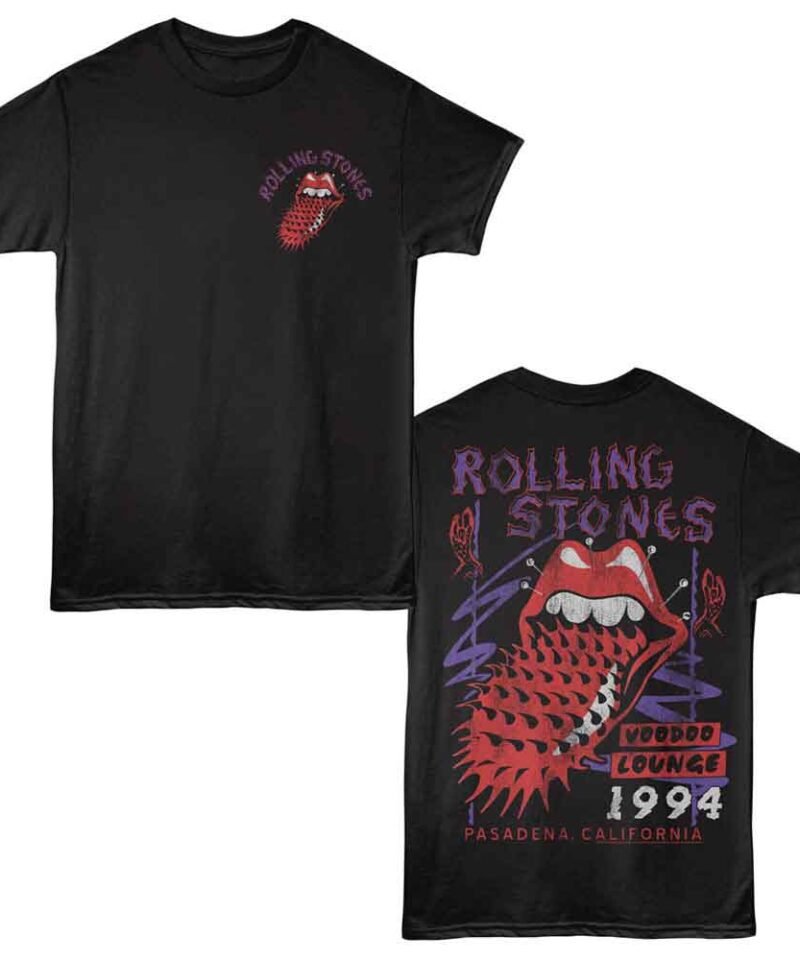 Rolling Stones Voodoo Lounge 2-Sided Print Black T-Shirt