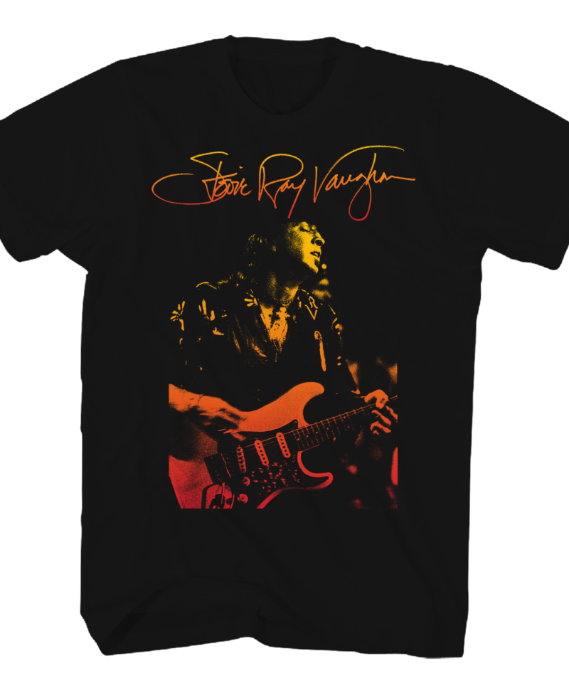 Stevie Ray Vaughan Gradient Photo T-Shirt