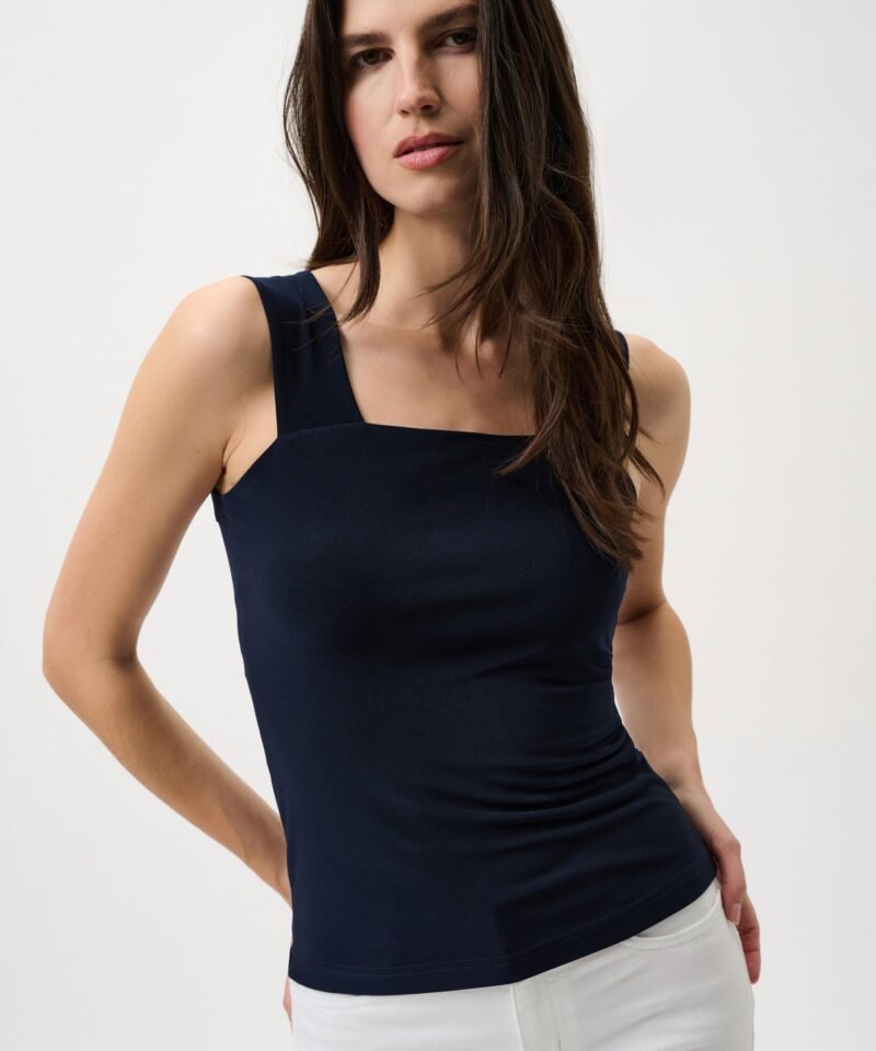 Classic Square Neck Cami- Midnight Blue