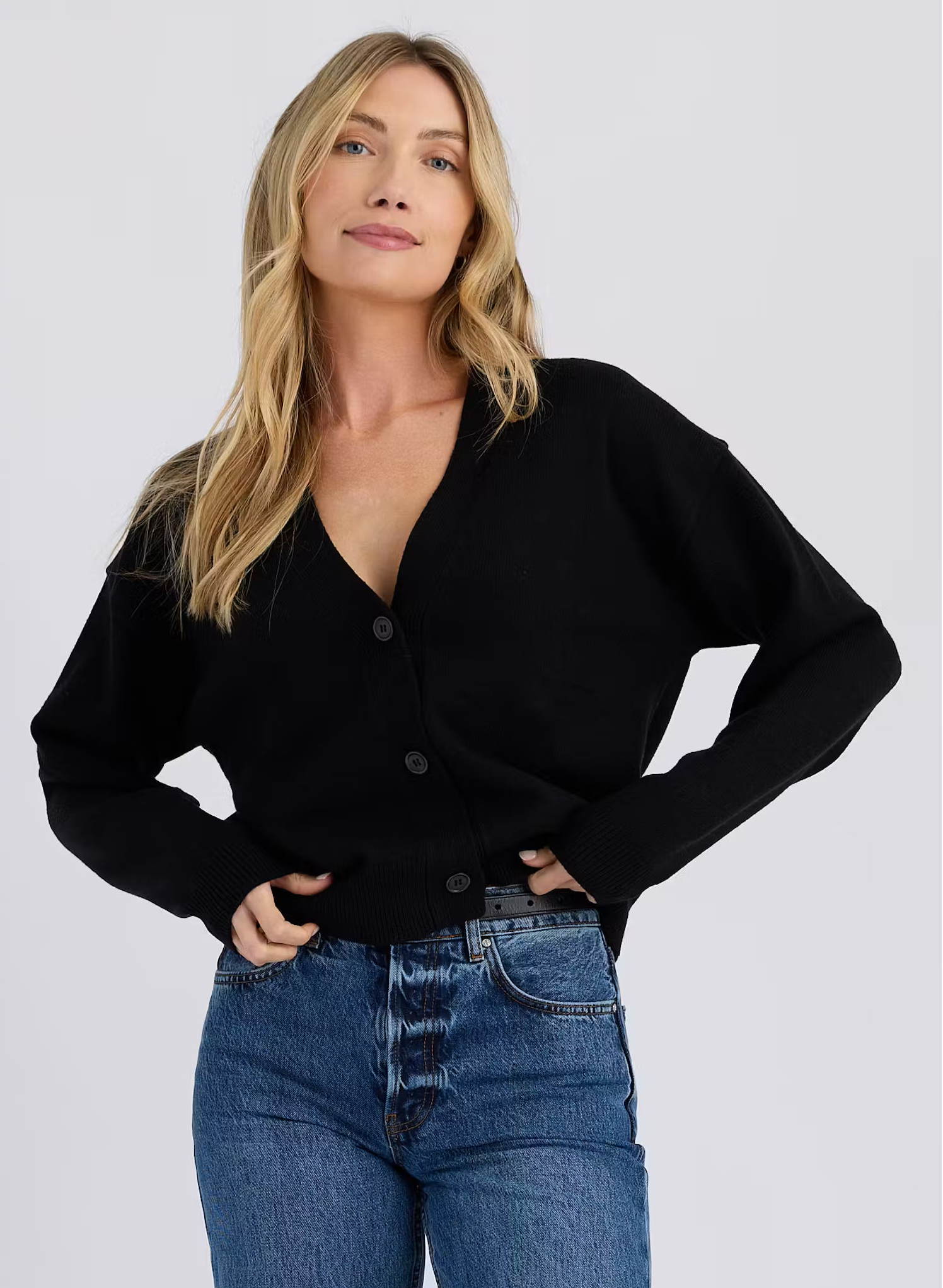 Olive Cardigan- Black