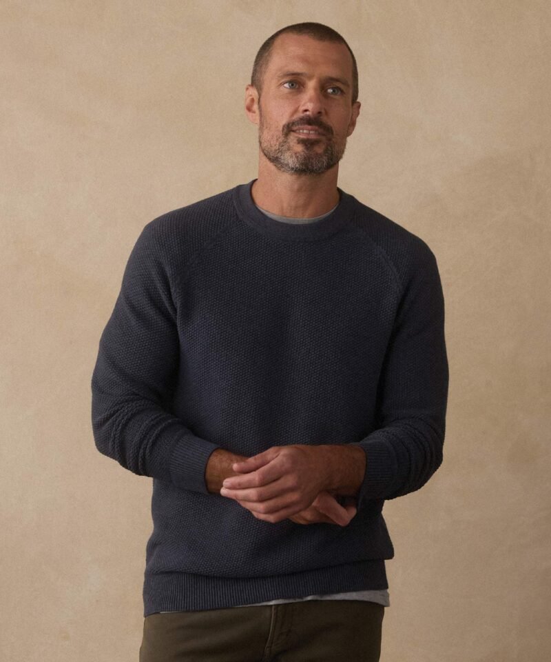 Coolmax Textured Crewneck Sweater- Waterloo