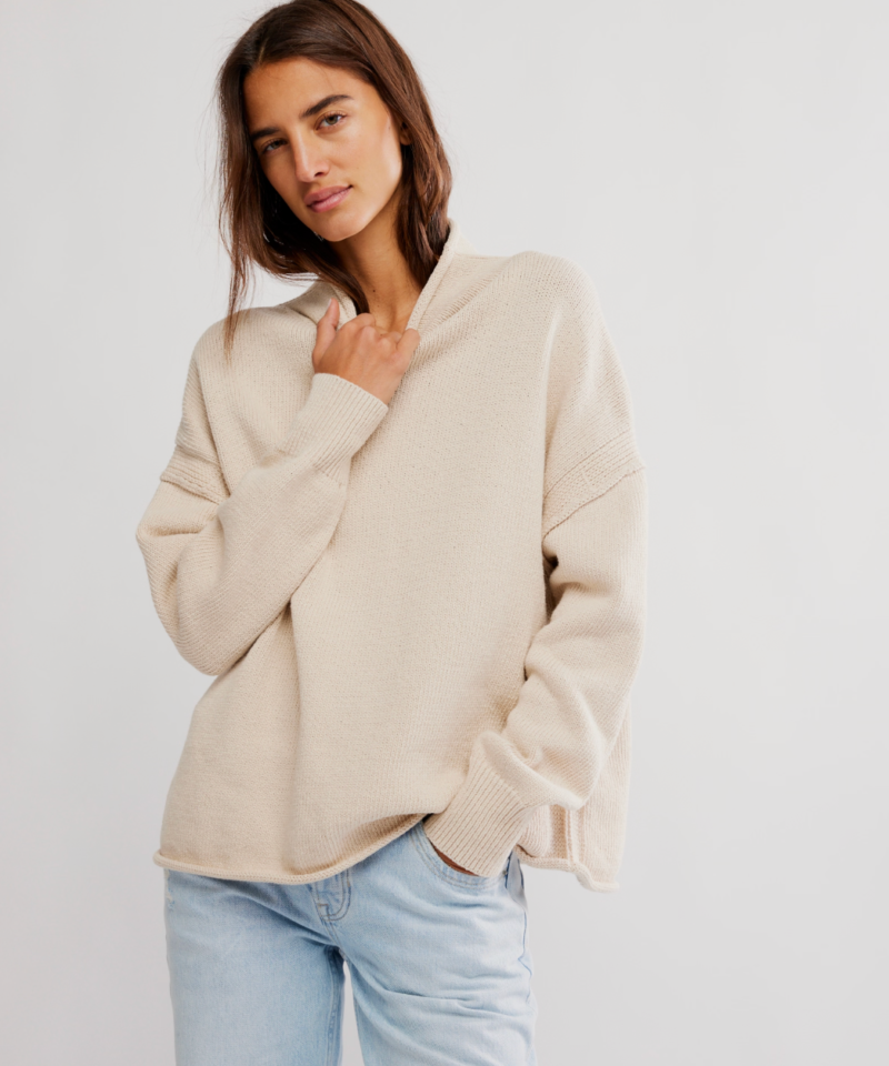 Torres Rollneck Sweater- Sugar Swizzle