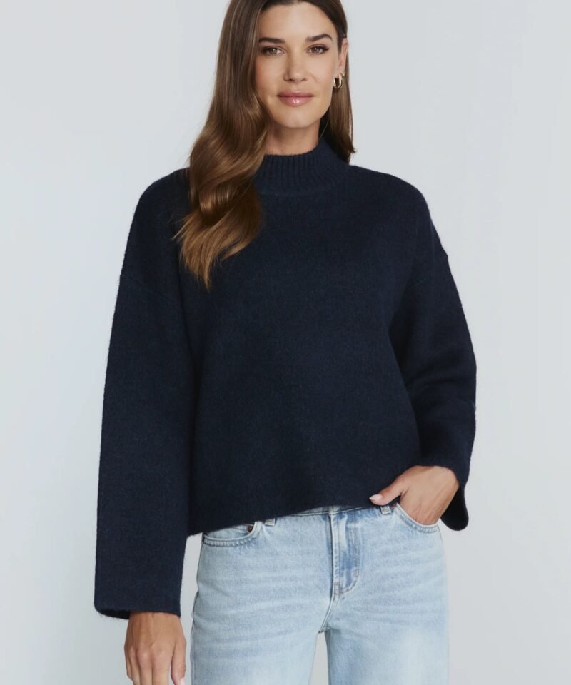 Wren Knitted Sweater- Navy